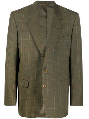 Pierre Cardin Pre-Owned 1990s Prince of Wales check-print jacket - Green