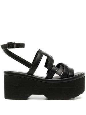 Pierre Hardy 80mm strappy wedge sandals - Black