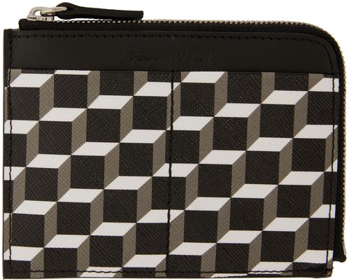 Pierre Hardy Black & White Perspective Cube Wallet