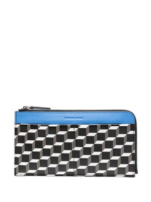 Pierre Hardy Palatine Cube Perspective-print wallet - Black