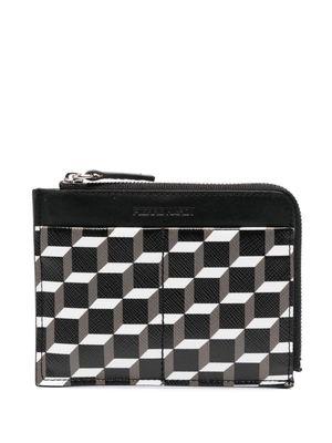 Pierre Hardy Perspective Cube leather wallet - Black