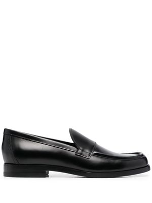 Pierre Hardy round-toe leather loafers - Black