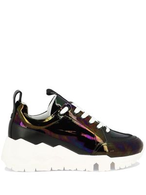 Pierre Hardy Street Life iridescent-effect sneakers - Blue