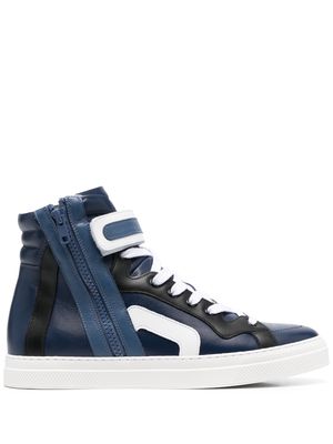 Pierre Hardy touchstrap high-top sneakers - Blue