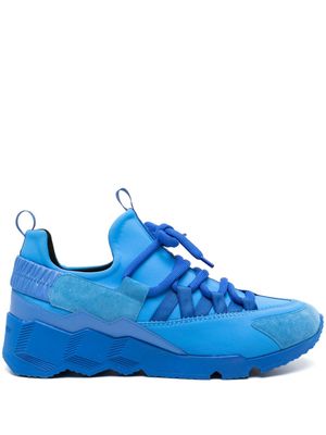 Pierre Hardy Trek Comet low-top leather sneakers - Blue