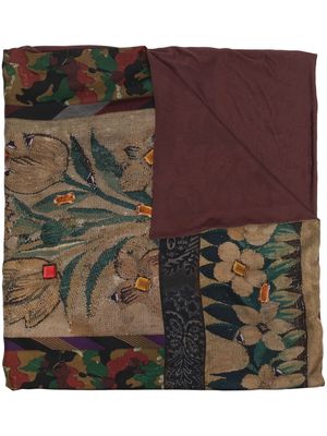 Pierre-Louis Mascia abstract-print silk scarf - Multicolour