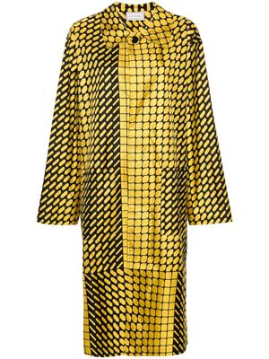 Pierre-Louis Mascia Aloesister silk overcoat - Yellow