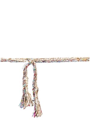 Pierre-Louis Mascia braided-design tied belt - Neutrals