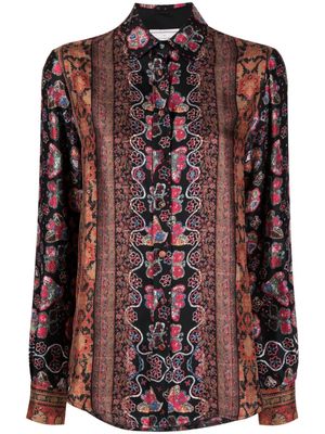 Pierre-Louis Mascia flora-print silk shirt - Multicolour