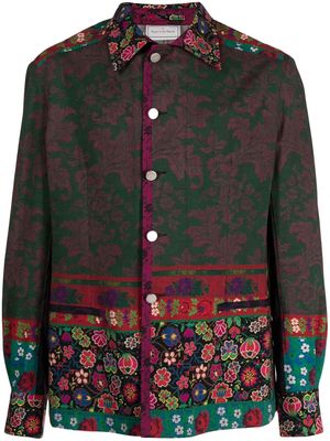 Pierre-Louis Mascia floral-print jacket - Brown