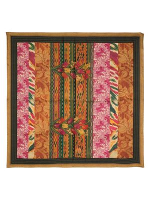 Pierre-Louis Mascia floral print silk scarf - Orange