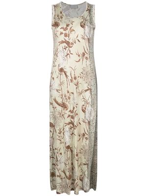 Pierre-Louis Mascia floral-print sleeveless dress - Neutrals