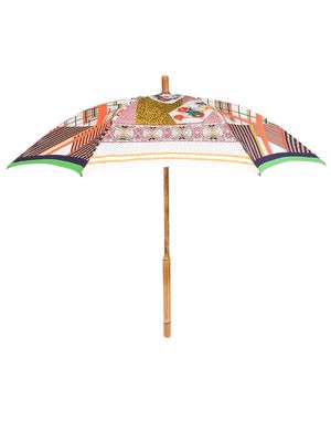 Pierre-Louis Mascia graphic-print cotton umbrella - Multicolour