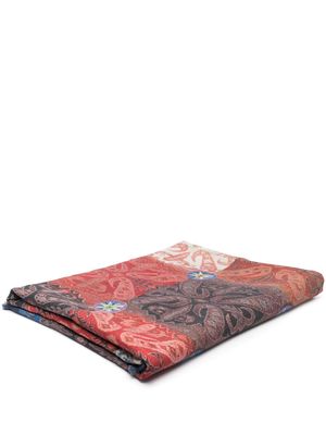 Pierre-Louis Mascia graphic-print throw - Brown