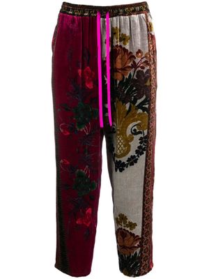 Pierre-Louis Mascia Kanpur jacquard cropped trousers - Pink