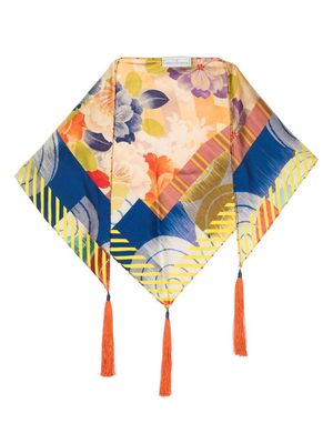 Pierre-Louis Mascia tassel-detail silk scarf - Yellow