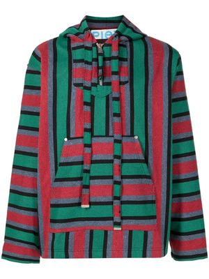 Piet Baja striped cotton blend hoodie - Multicolour