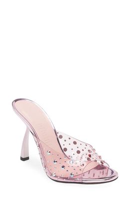 PIFERI Tiana Crystal Embellished Slide Sandal in Pink