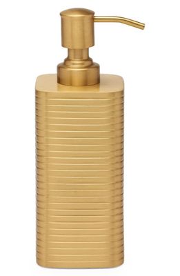 PIGEON AND POODLE Adelaide Matte Metallic Pump Soap Dispenser in Matte Gold
