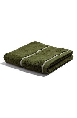 PIGLET IN BED Cotton Bath Mat in Botanical Green