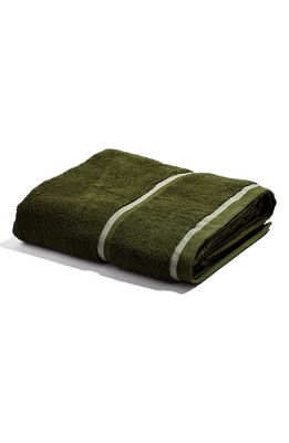 PIGLET IN BED Cotton Bath Towel in Botanical Green