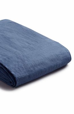 PIGLET IN BED Linen Duvet Cover in Blueberry