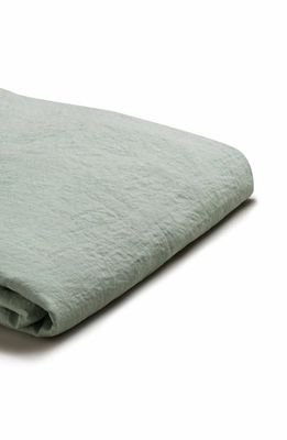 PIGLET IN BED Linen Duvet Cover in Sage