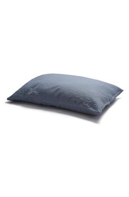 PIGLET IN BED Set of 2 Linen Pillowcases in Dusk Blue