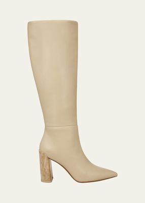 Pilar Leather Knee Boots