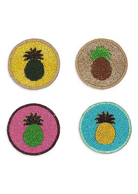 Pineapple 4-Piece Coaster Set