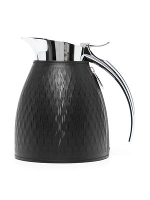 Pinetti perforated leather thermal carafe - Black