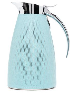 Pinetti perforated leather thermal carafe - Blue