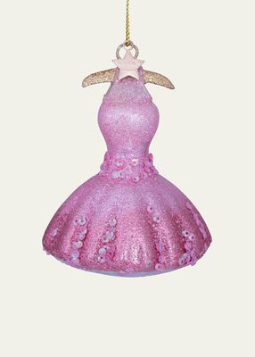 Pink Decorated Dress Christmas Ornament