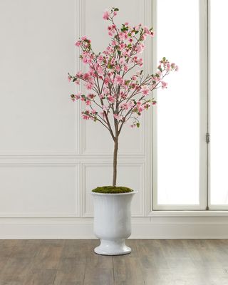 Pink Flowering Cherry Blossom Tree