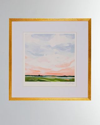 "Pink Horizon I" Giclee on Paper Wall Art