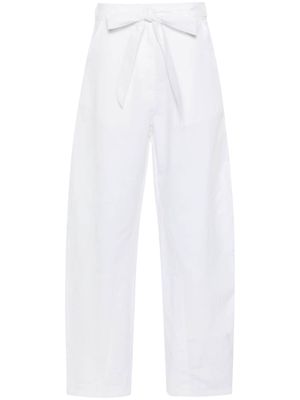 PINKO belted wide-leg trousers - White