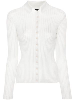 PINKO button-up knitted top - Silver