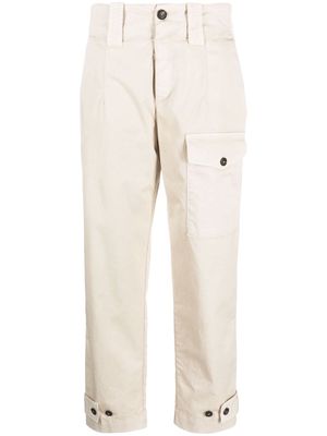 PINKO cargo-pocket cropped trousers - Neutrals