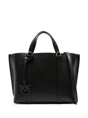 PINKO Carrie leather tote bag - Black