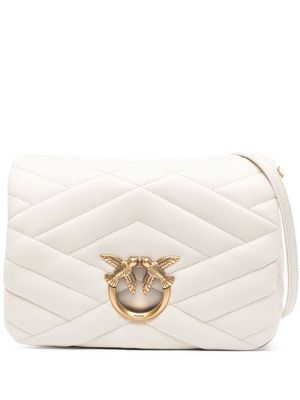 PINKO Classic Love Click Puff shoulder bag - White