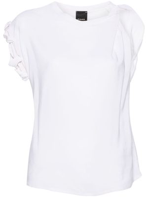 PINKO crepe sheer blouse - Neutrals