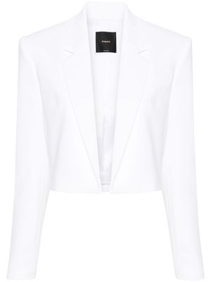 PINKO cropped crepe blazer - White