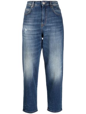 PINKO cropped stonewashed jeans - Blue