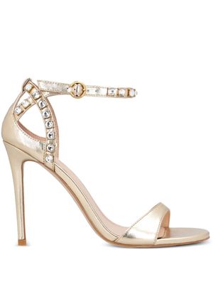 PINKO crystal-embellished sandals - Gold