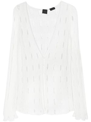 PINKO cut-out knitted cardigan - White