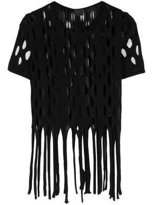 PINKO cut-out knitted top - Black