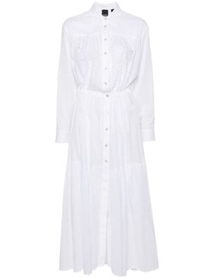 PINKO Dolce Vita maxi shirt dress - White