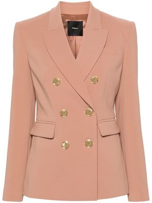 PINKO double-breasted crepe blazer - Brown