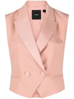 PINKO double-breasted cropped waistcoat
