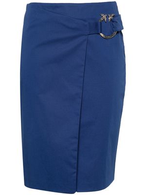 PINKO Eurito wrap midi skirt - Blue